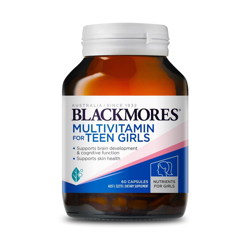 Multivitamin For Teen Girls 60 Capsules