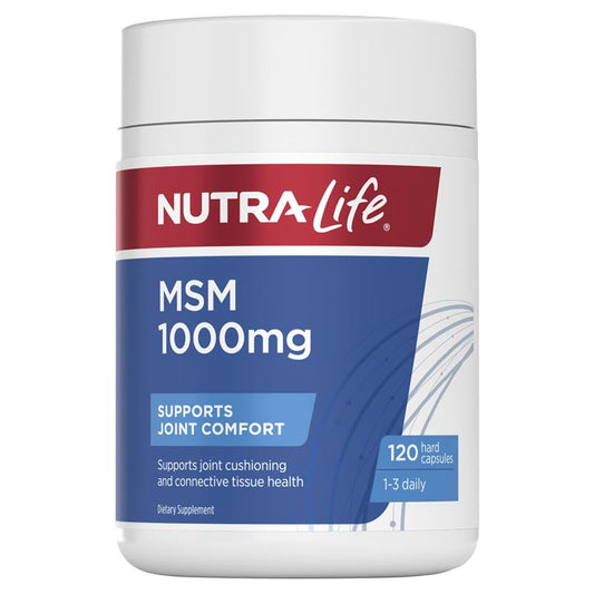 MSM 1,000mg - 日々の活動をサポート (120カプセル)