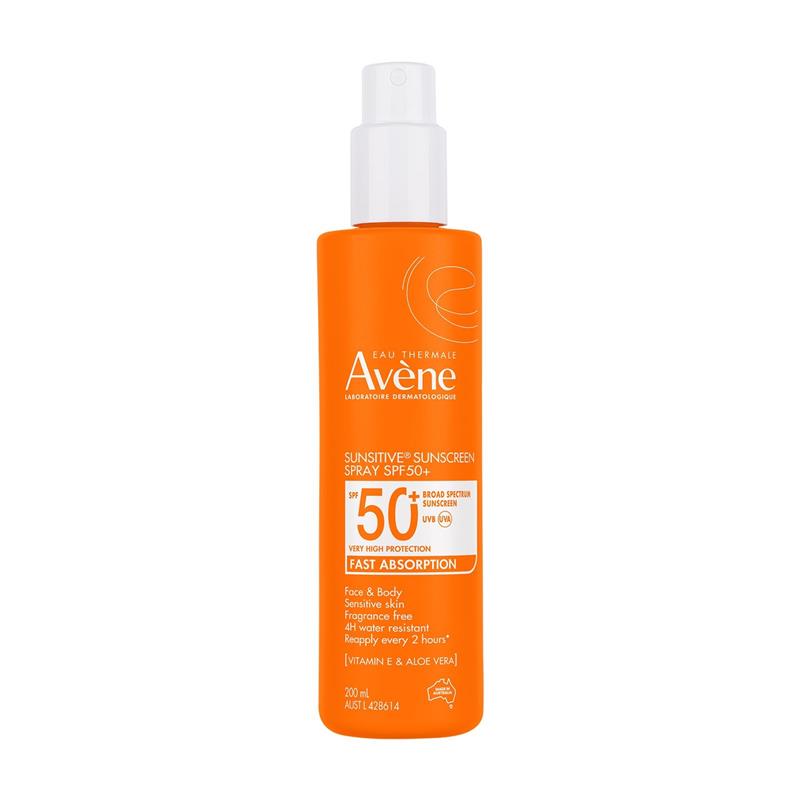 아벤느 선시티브 선스크린 SPF 50+ 성인용 스프레이 200ml