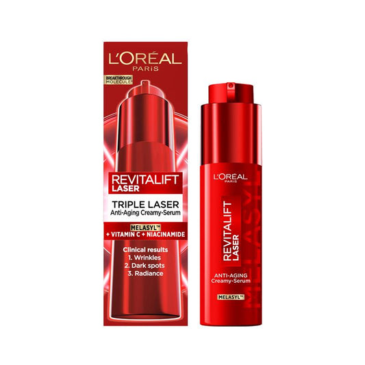 ロレアル パリ トリプルレーザー レボリューション セラム 30ml 美容液 ナイアシンアミド メラスィル ビタミンC 保湿 ツヤ肌 L'Oreal Paris