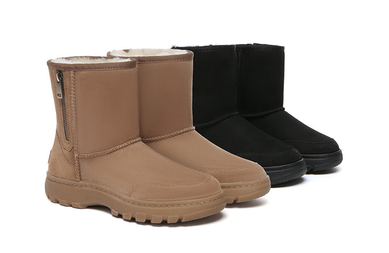 Short Zip Outdoor Boots