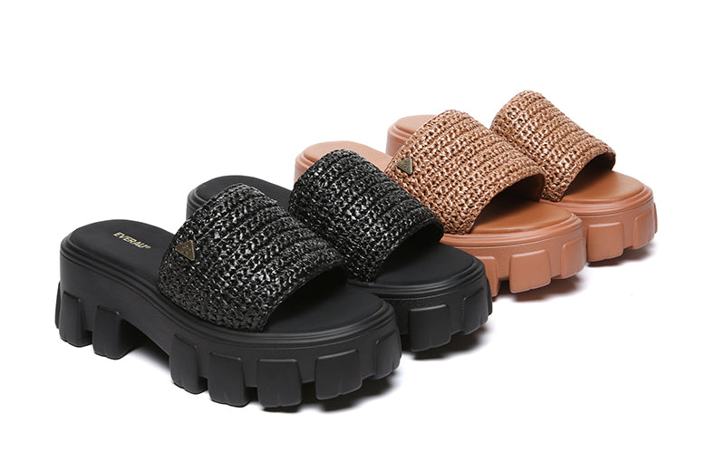 Woven Flatform Sandals
