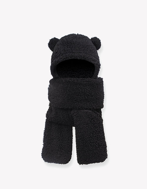 3 in 1 곰돌이 플리스 햇