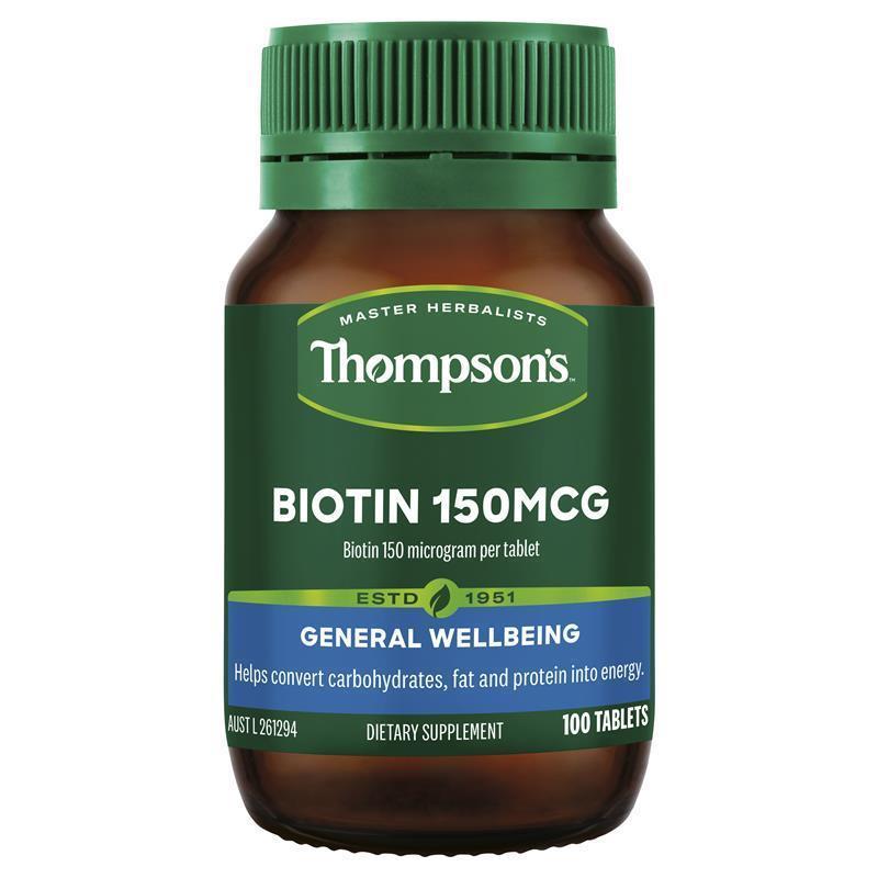 【Thompson's】ビオチン 150mcg 100タブレット