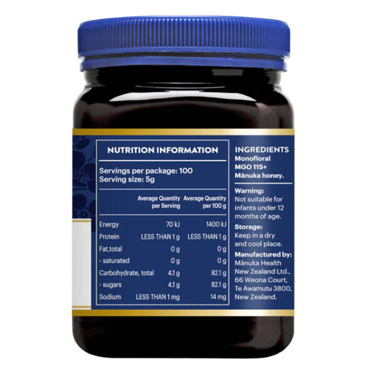 Manuka Health Manuka Honey MGO 115+ 500G
