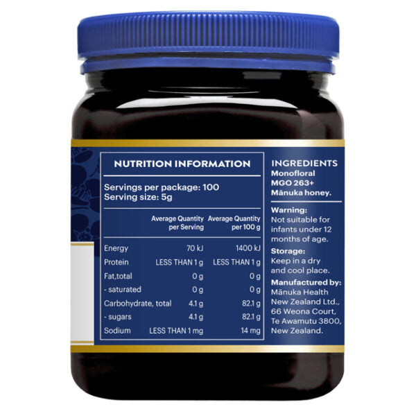마누카헬스 마누카 꿀 MGO 263+ 500G