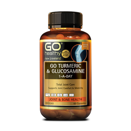 GO Healthy TURMERIC + GLUCOSAMINE 1ADAY 60 Capsules
