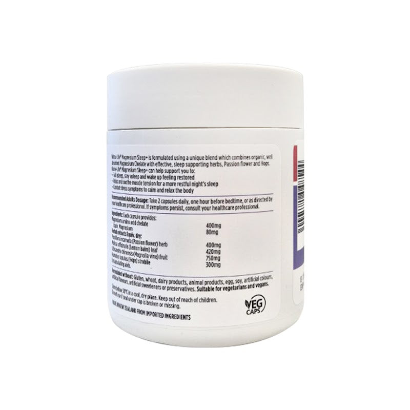 Magnesium Sleep+ 60 Capsules - Evening Wellness Support