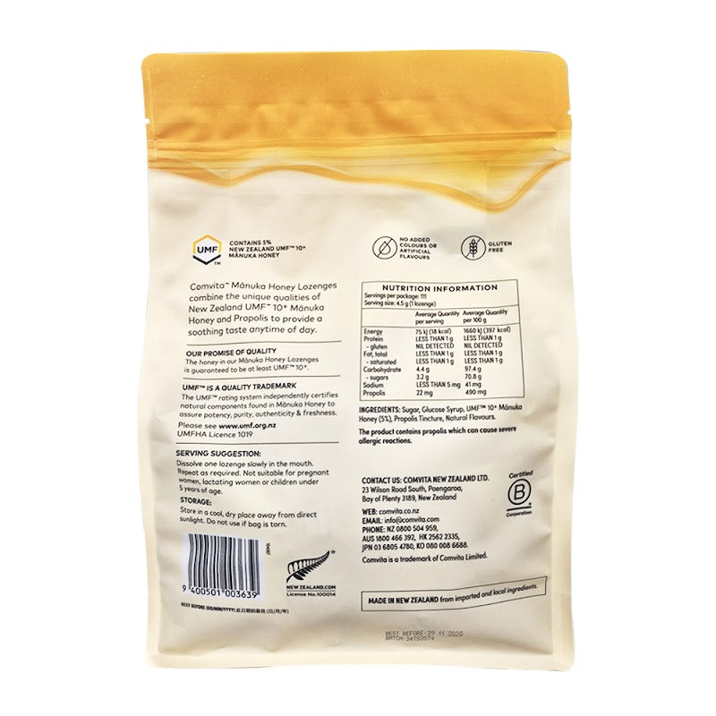 Comvita Manuka Honey Lozenges Lemon 500g