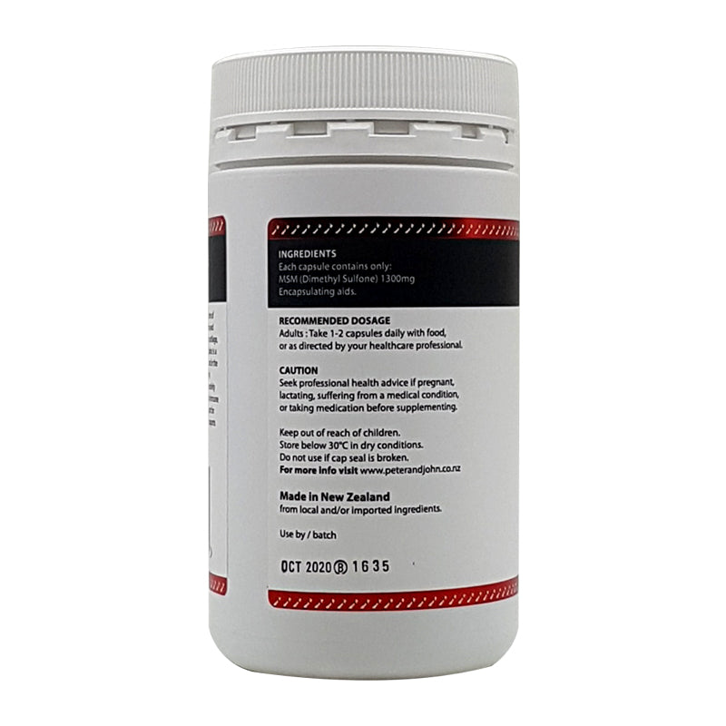 MSM 1300mg - Daily Mobility & Comfort Support (120 Capsules)