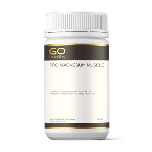 GO Healthy PRO Magnesium Muscle 360g Oral Powder Citrus Flavour