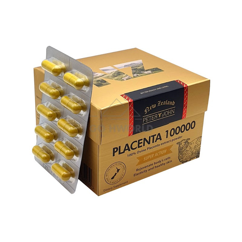 Placenta 100000 - Daily Vitality & Skin Radiance Support (100 Capsules)