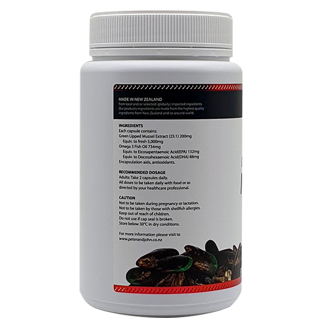 Green Lipped Mussel Extract 5000mg (500 Capsules) - Mobility Support
