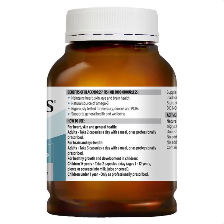 블랙모어스 무취 피쉬 오일 1,000mg 400캡슐
