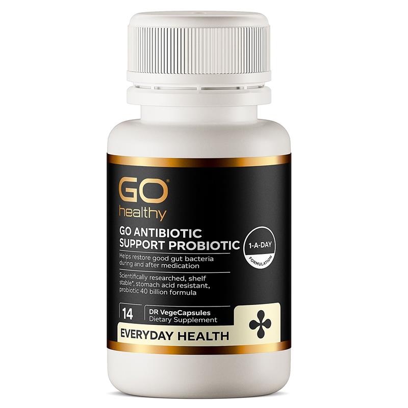 GO Healthy Antibiotic Support Probiotic 14 VegeCapsules