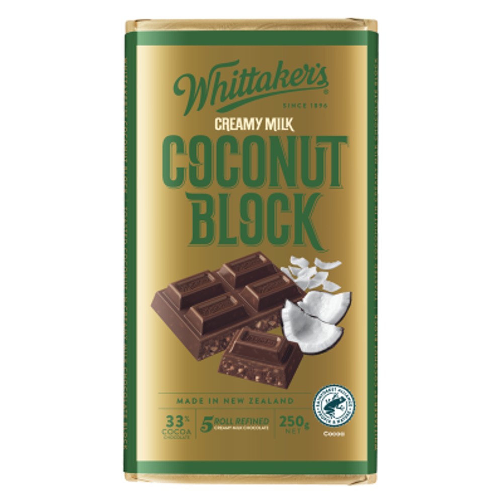 Coconut Block 33% Cocoa Milk Chocolate (250g)