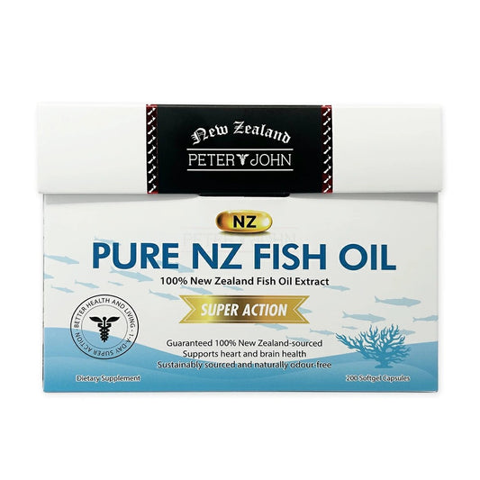 Pure NZ Fish Oil Softgels (200 Capsules) - Daily Wellness Support