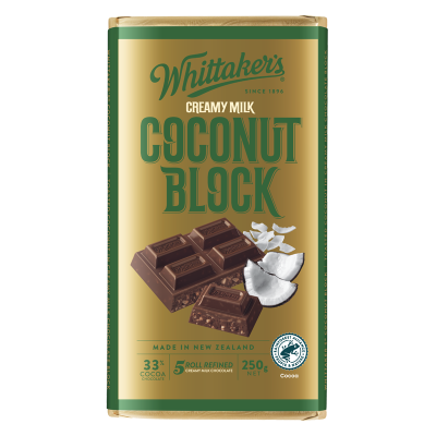 Coconut Block 33% Cocoa Milk Chocolate (250g)