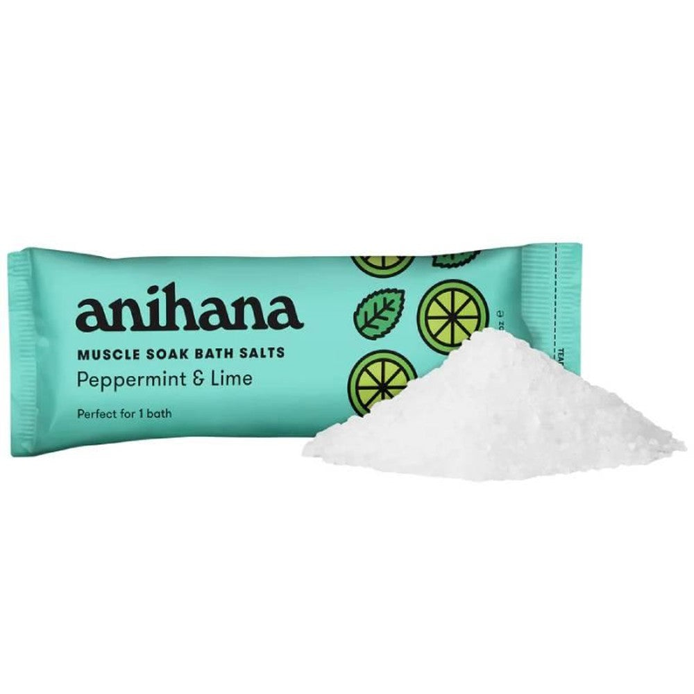 Anihana Bath Salts Muscle Soak Lime & Peppermint 80g