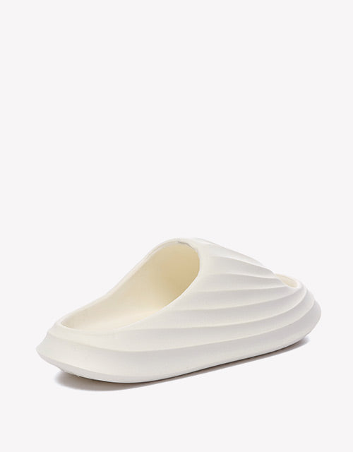 Women Cloud Slippers Plus - White