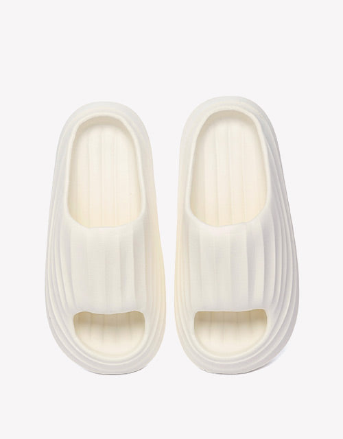 Women Cloud Slippers Plus - White