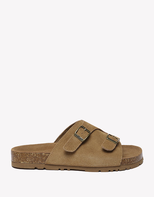 Alexis Summer Sandal Slides - Chestnut