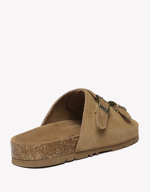 Alexis Summer Sandal Slides - Chestnut