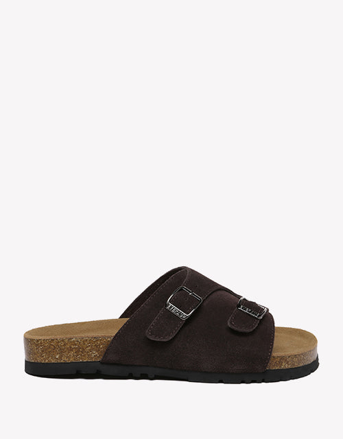 Alexis Summer Sandal Slides - Chestnut