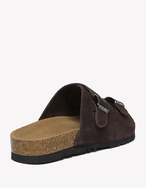 Alexis Summer Sandal Slides - Chestnut