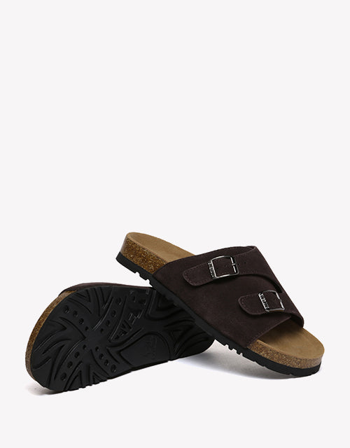 Alexis Summer Sandal Slides - Chestnut