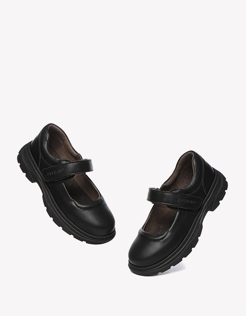 Chris Senior School Shoes - Black