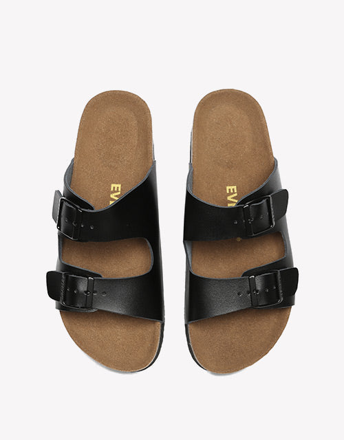 Mick Sandal Slides - Black