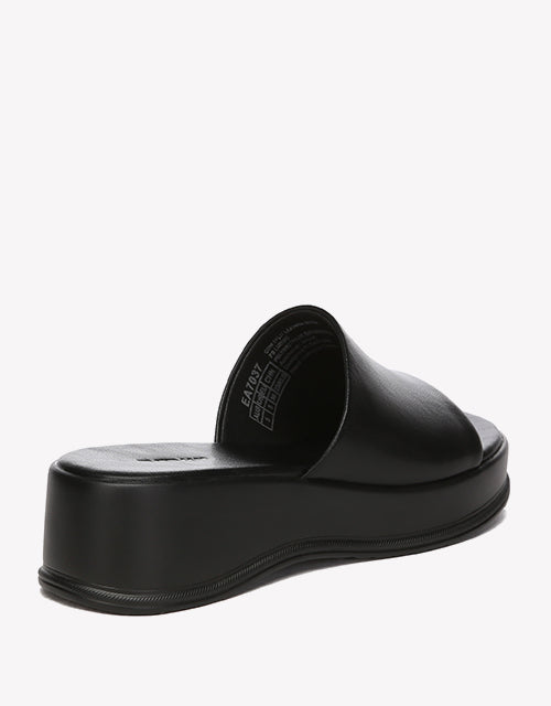 Fiona Platform Heel Slides - Black
