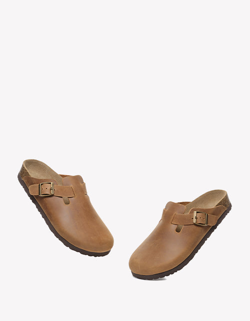 Brooklyn Slides - Chestnut