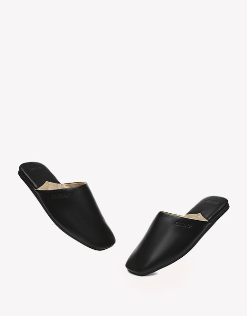 Wafaa Leather Slides