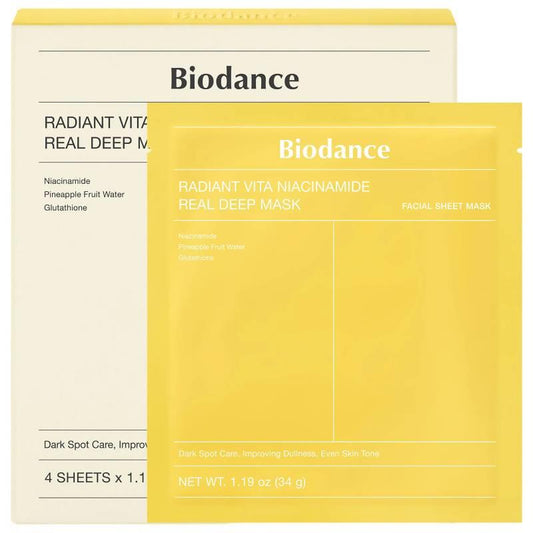 Radiant Vita Niacinamide Real Deep Mask 4 Pack