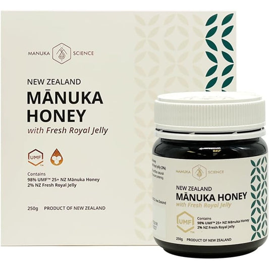 Manuka Honey UMF 25+ with Fresh Royal Jelly 250g