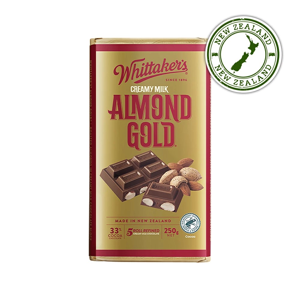 Almond Gold Milk Chocolate 250g