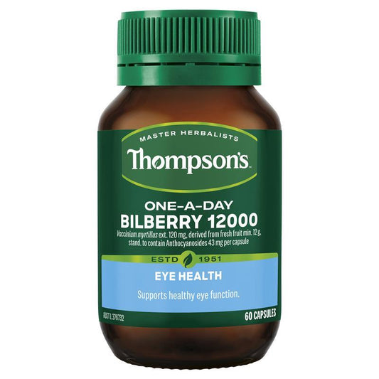 【Thompson's】ビルベリー 12000 60カプセル 