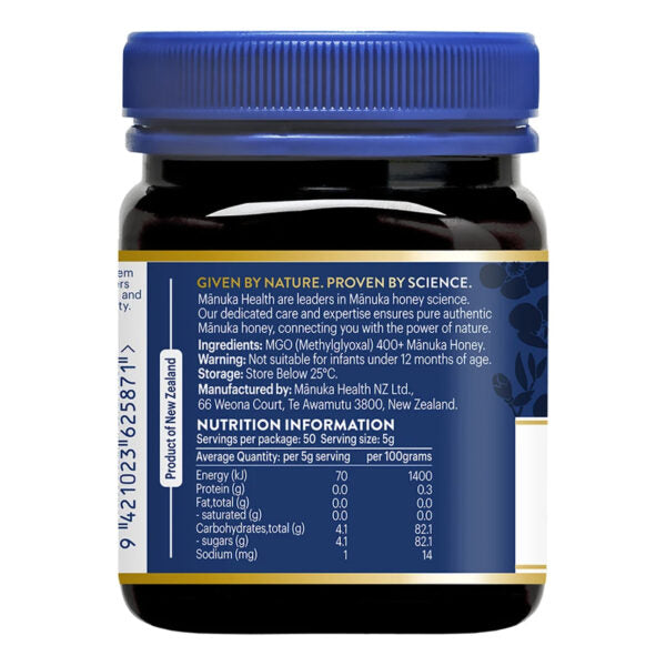 마누카헬스 마누카 꿀 MGO 400+ 250G 